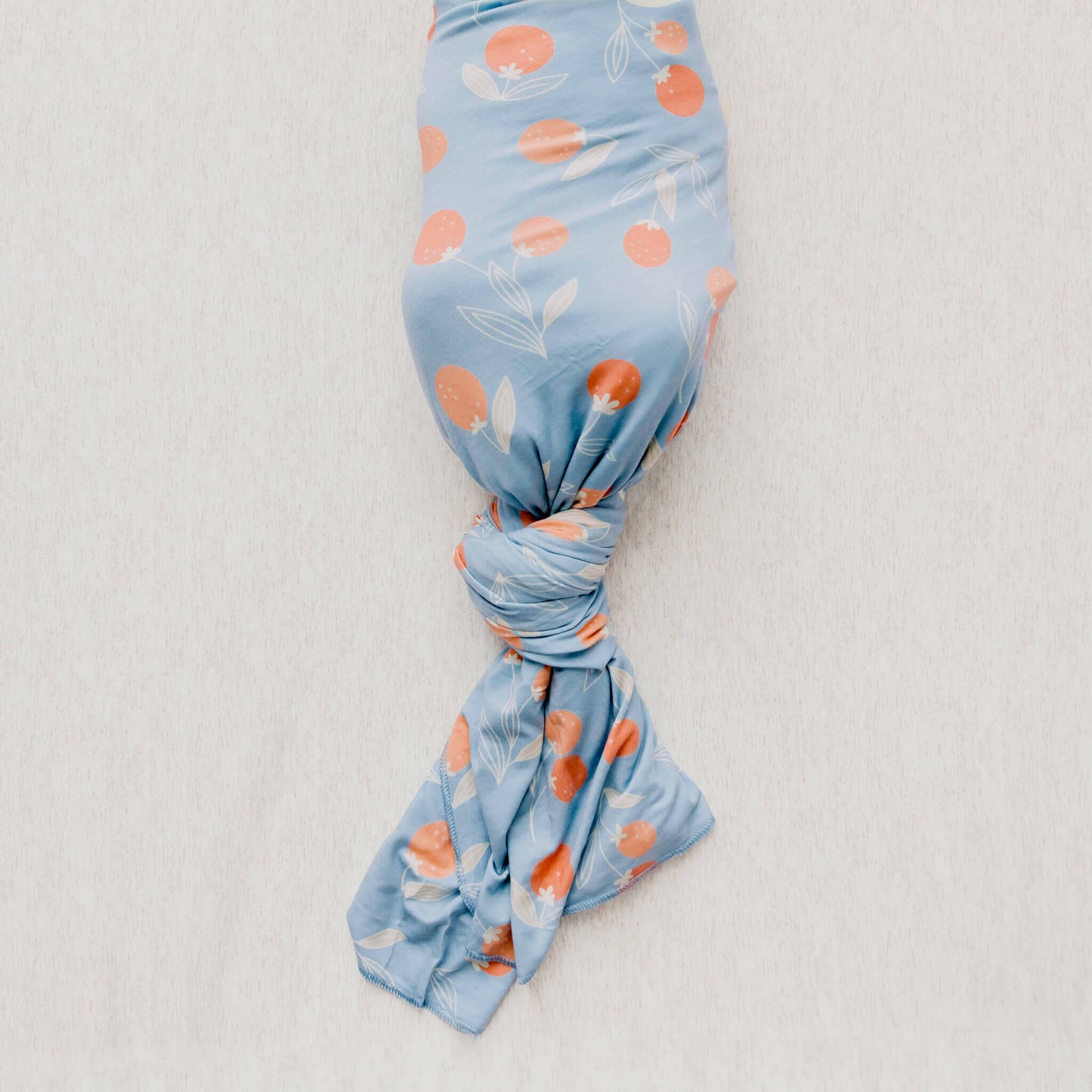 Knit Swaddle Blanket - Clementine