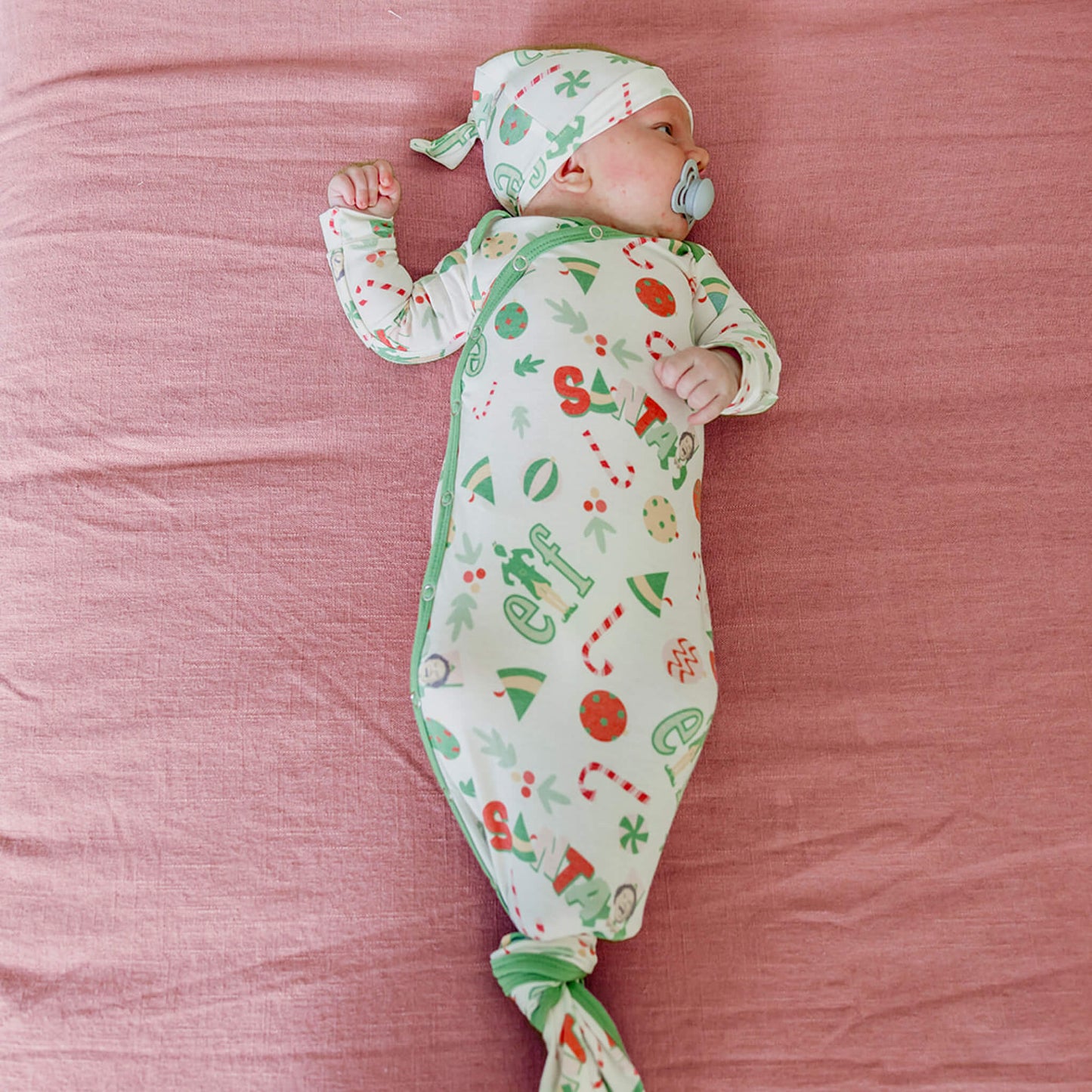 Newborn Knotted Gown - Elf