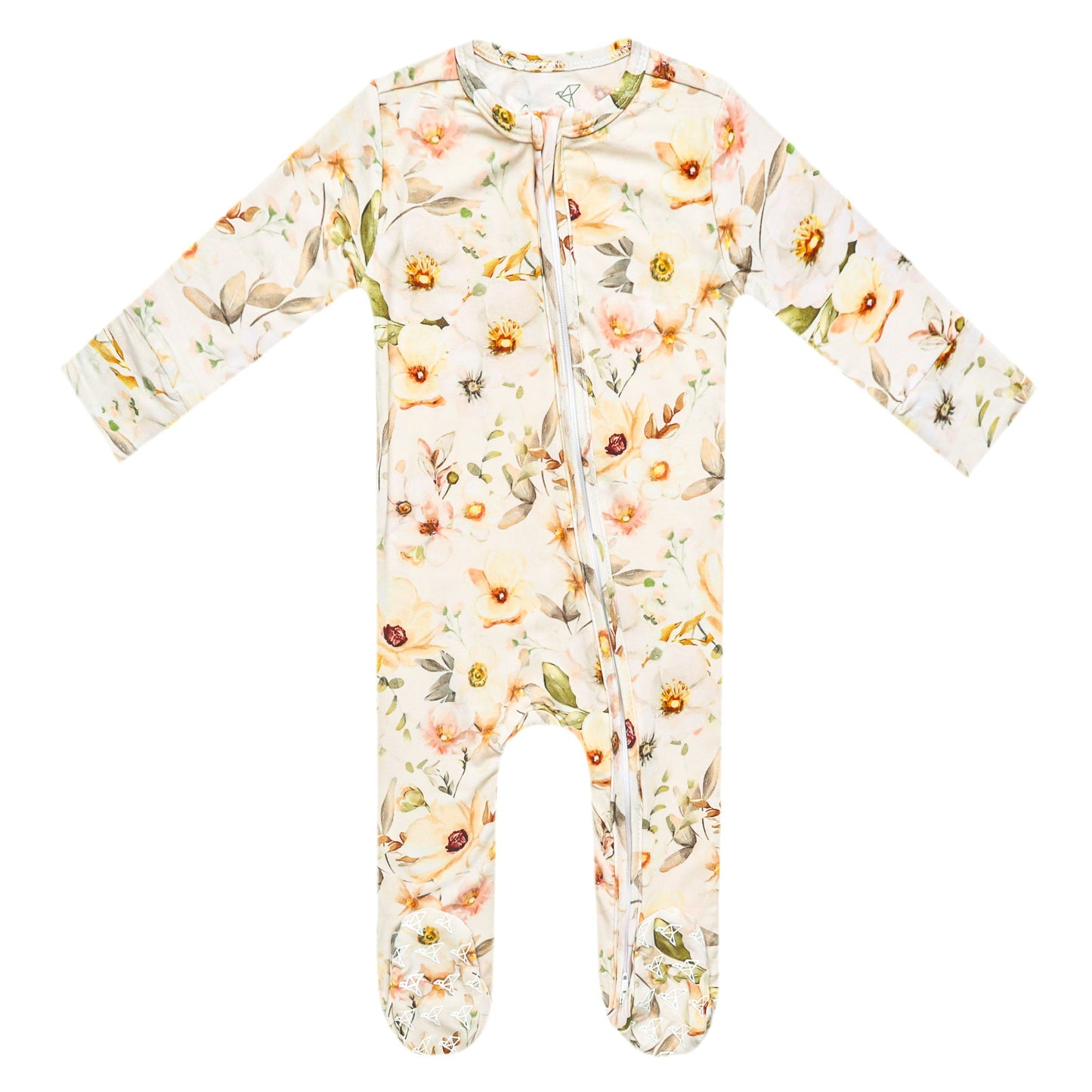 Bamboo Zip-Up Footie Pajama - Angelique